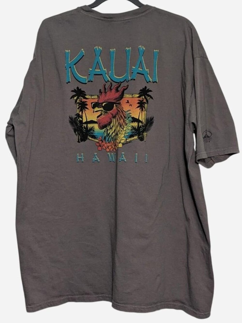 Crazy Shirts Hawaii "Kauai Chicken" Volcanic Crater Dyed Tee